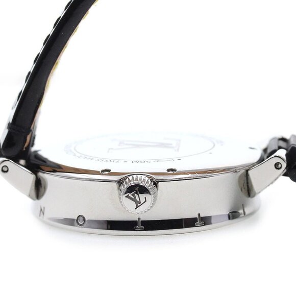 LOUIS VUITTON Tambour Moon Dual Time MM QA108 GMT Quartz Ladies Watch_860284 - Picture 4 of 7
